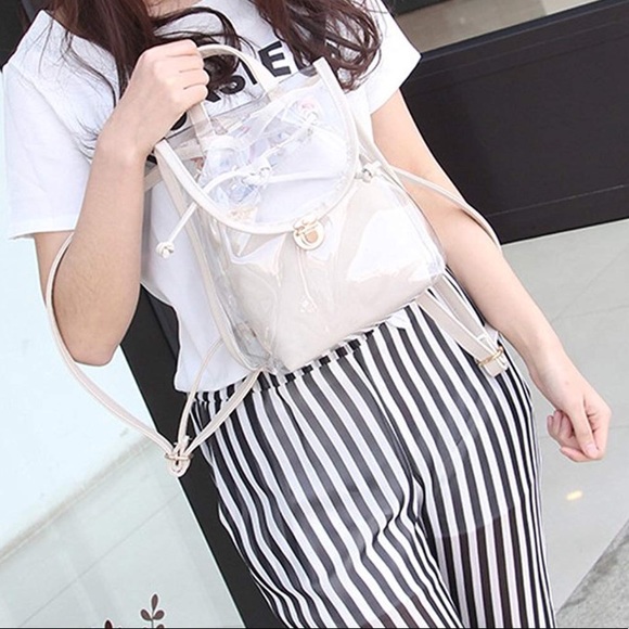 Clear Drawstring Backpack - Picture 4 of 4